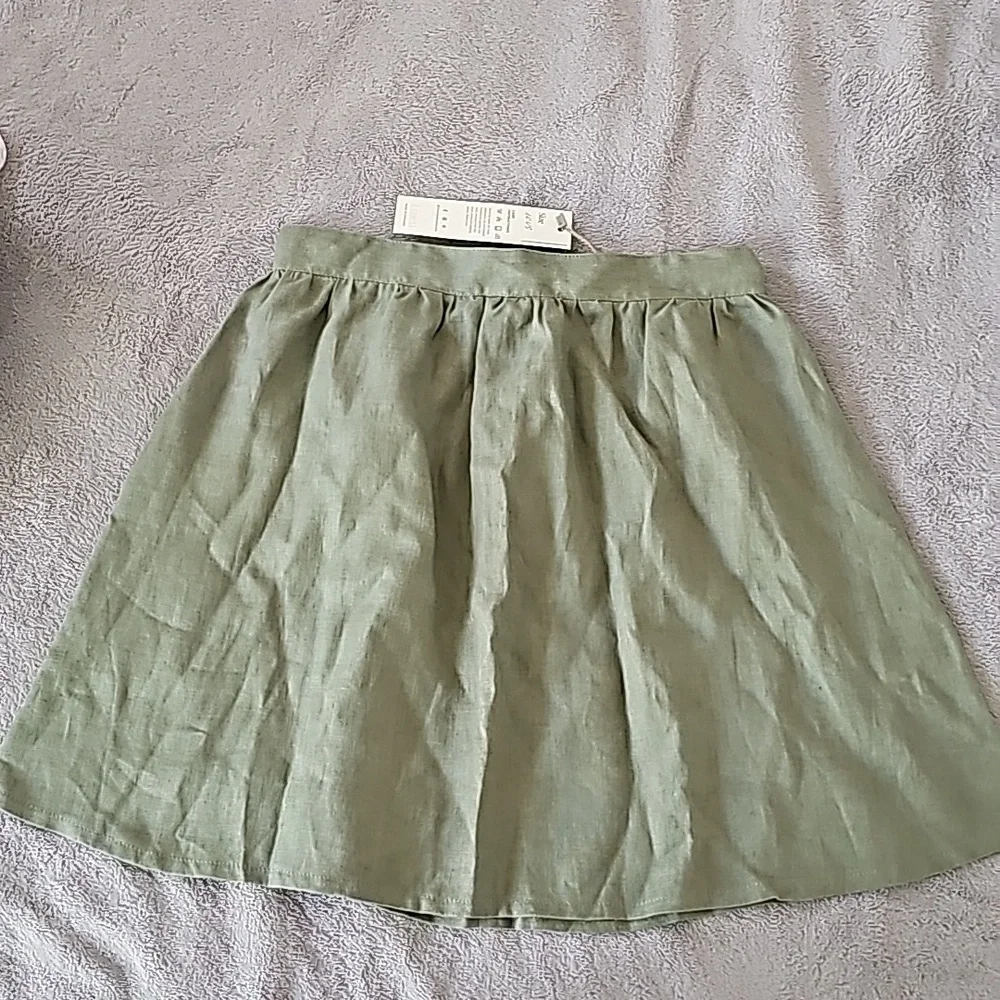 100% Linen Skirt - Picture 1 of 4